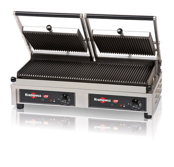 GECID5AO - Contact grill Large: ribbed/ribbed
