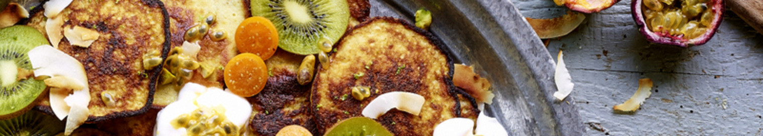 Kleurrijke blinis 