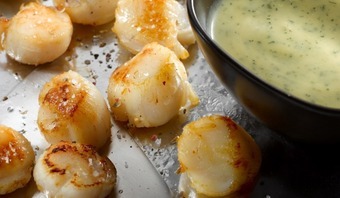 Noix de saint-jacques, sauce hollandaise "haviorig"