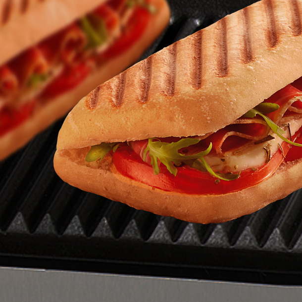 GECID3AO - Contact grill small: ribbed/ribbed