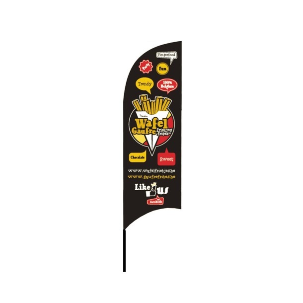 VLAG - Beachflag Wafflefries