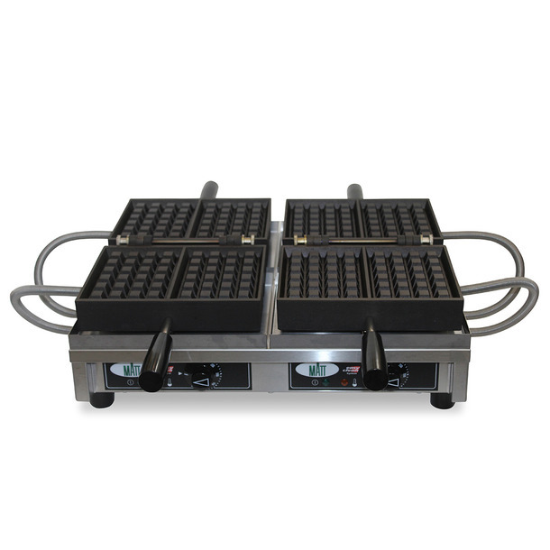 WECABB - Dubbel wafelijzer - 4x6 Brusselse