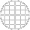 WECACA - Gaufrier simple - 4x8 Rond