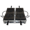 WECACB - Dubbel wafelijzer - 4x8 Rond