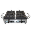 WECACB - Dubbel wafelijzer - 4x8 Rond