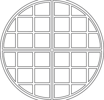 WECACC - Gaufrier Réchauffant - 4x8 Rond