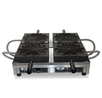 WECAQB - Gaufrier double - 5x27 Gaufre coeur