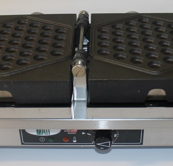 WECAUA - Wafelijzer MATT 1x37 Bubble