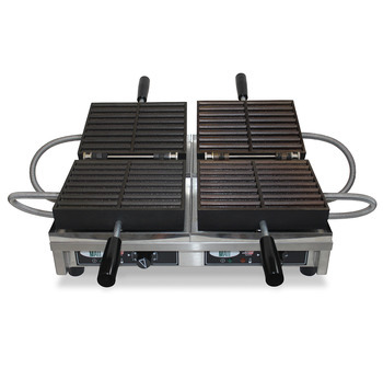 WECAVB - Wafelijzer MATT 2x8 Wafelfrietjes Dubbel model