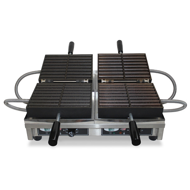 WECAVB - Wafelijzer MATT 2x8 Wafelfrietjes Dubbel model