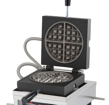 WECCCCAS - USA/CA Waffle iron KRAMPOUZ 4x8 Brussels Round Reheating model